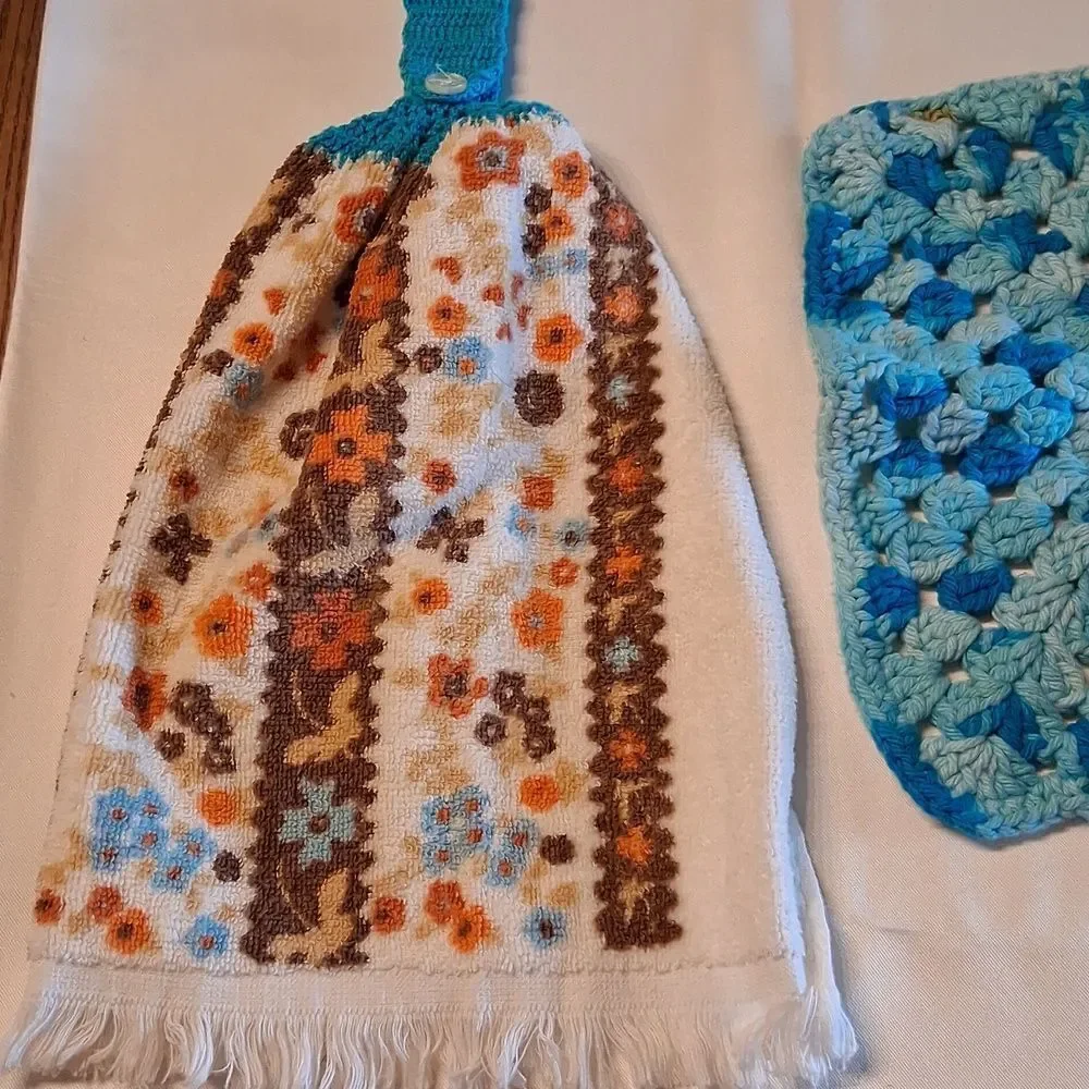 Handmade 4 Pc. Crochet and‎ Sewed Kitchen Set